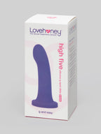 Lovehoney High Five G-Spot Silicone Suction Cup Dildo 5 Inch, Purple