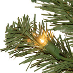 National Tree Company Clear Prelit Incandescent Green Hinged Slim Christmas Tree, 7'