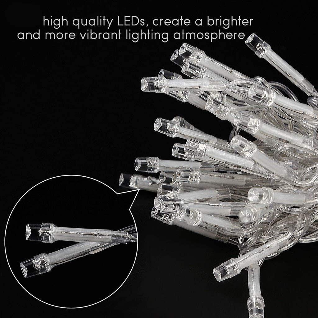 WANG KAI KAI SHOP Outdoor String Lights 8 Modes LED Lights Christmas Decoration Lights Waterproof and Antifreeze String Lights Controller Control Solar Fairy Lights