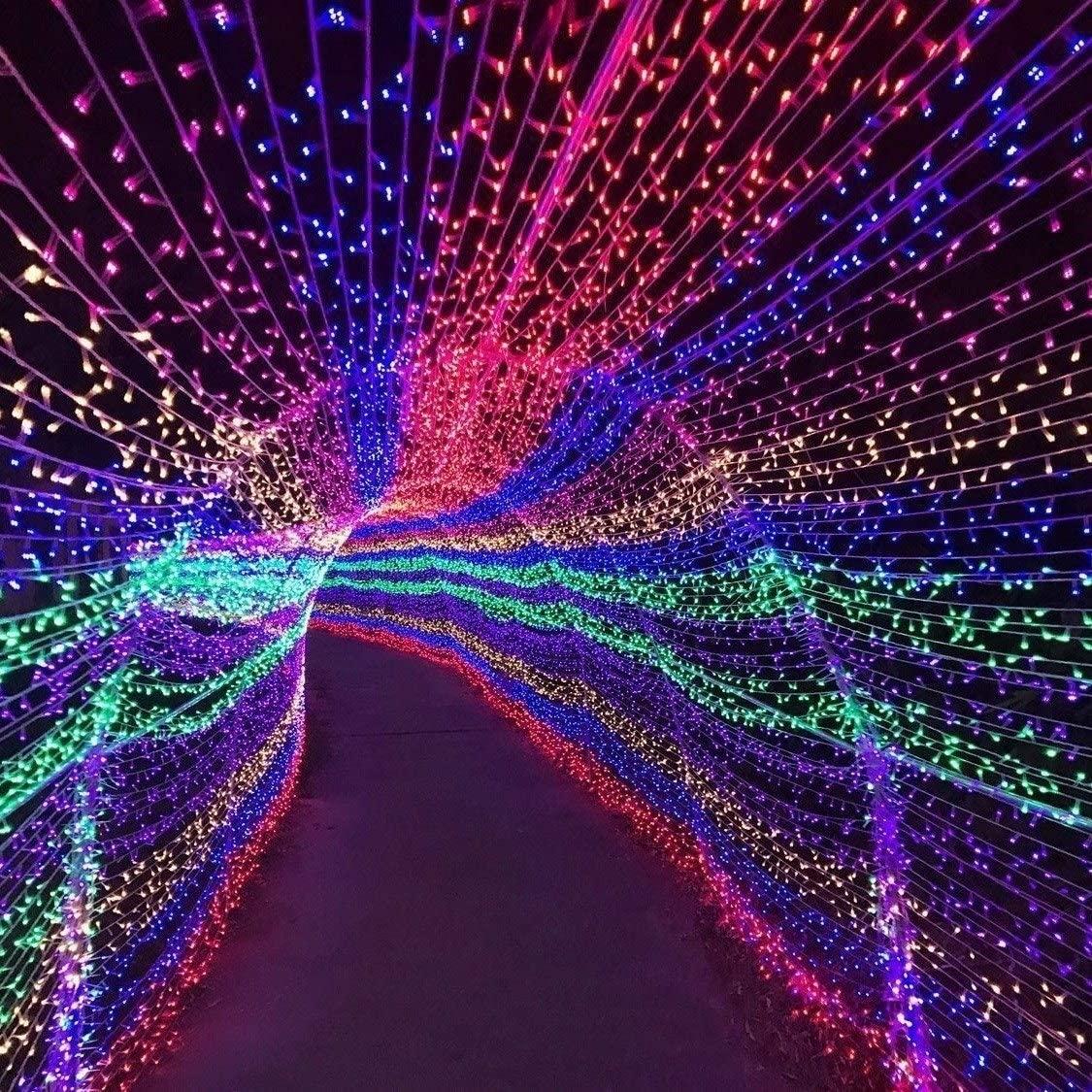 WANG KAI KAI SHOP Outdoor String Lights 8 Modes LED Lights Christmas Decoration Lights Waterproof and Antifreeze String Lights Controller Control Solar Fairy Lights