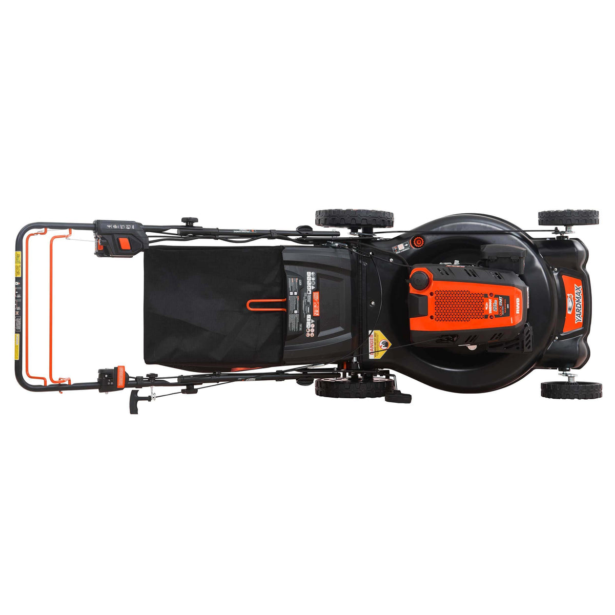 24 in. 201cc Electric Start Select PACE 6 Speed CVT High Wheel RWD 3-in-1 Gas Walk Behind Self Propelled Lawn Mower
