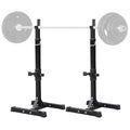 SmileMart 44"-70" Adjustable Squat Rack Portable Dumbbell Racks Barbell Press Stands