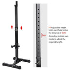 SmileMart 44"-70" Adjustable Squat Rack Portable Dumbbell Racks Barbell Press Stands