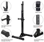 SmileMart 44"-70" Adjustable Squat Rack Portable Dumbbell Racks Barbell Press Stands