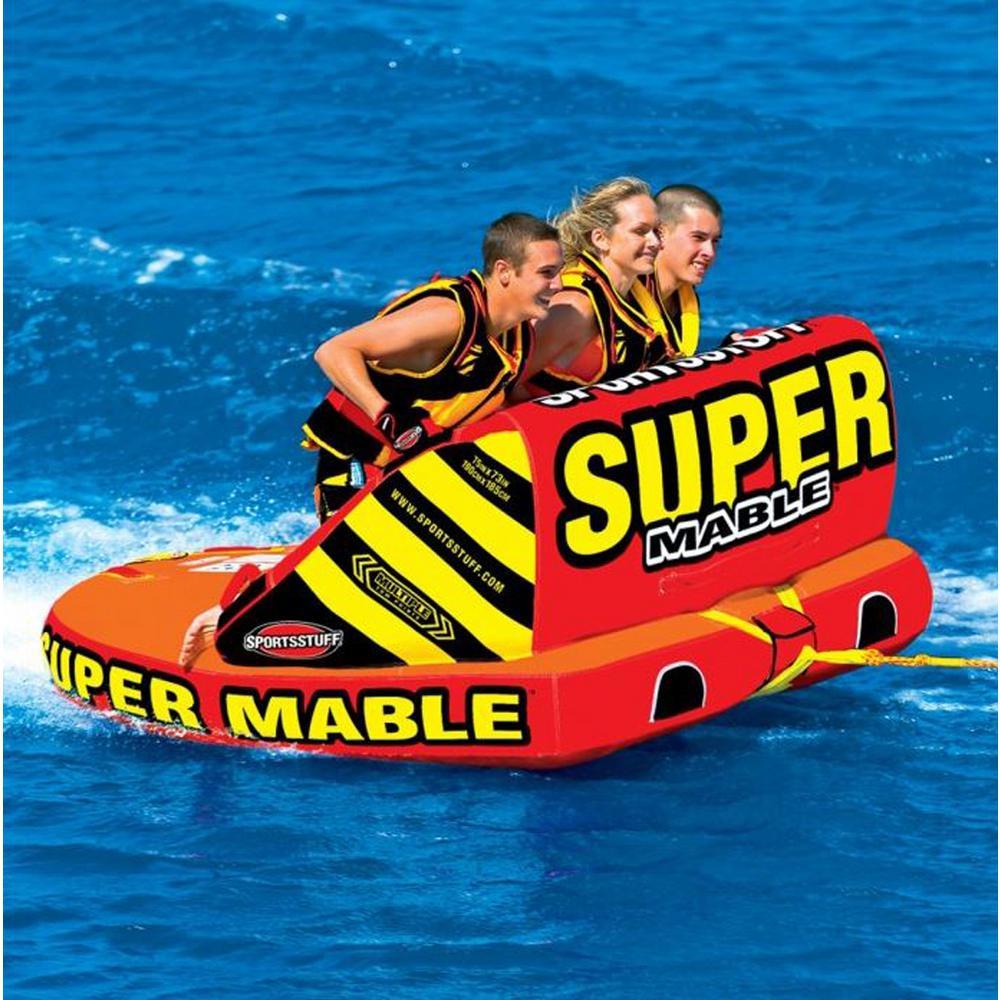Great Big Mable 4-Rider Inflatable Towable Tube with Tow Rope