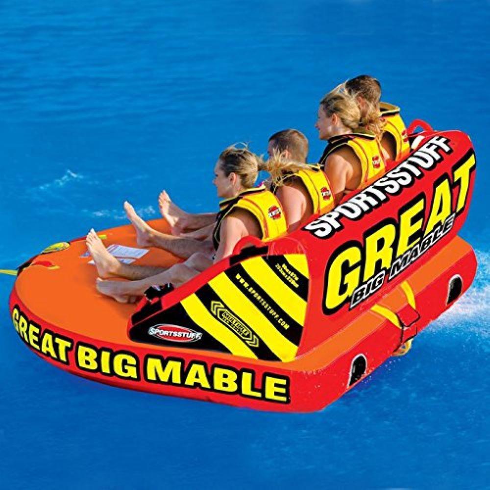 Great Big Mable 4-Rider Inflatable Towable Tube with Tow Rope