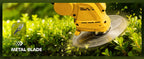 Brushless Electric Weed Wacker String Trimmer, 20V Cordless Weed Eater and Edger, 15" Cutting Width with 2 * 5.0Ah Battery Powered Brush Cutter, 4 in 1 Lawn Mower, Eco Friendly Grass Cutter