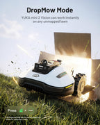 (2026 Upgrade)  YUKA mini 2 1000H Robotic Lawn Mower, for 0.25 Acre, 360° LiDAR + AI Vision, 45% Slope, DropMow, Smart Battery Management,Cutting Heights 2.0"-3.5"