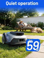 FYELD 500 Robot Lawn Mower, Robotic Lawnmower Without Boundary, Auto Mapping