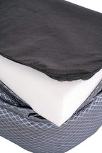 BarksBar Gray Orthopedic Dog Bed - Snly Sper - with Solid Orthopedic Foam, Extra Comfy Cotton-Padded Rim Cushion and Nonslip Bottom