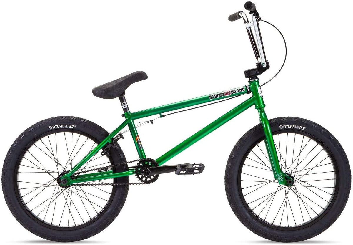 Stolen Heist BMX Bike Mens Sz 20in/21in Top Tube Dark Green with Chrome