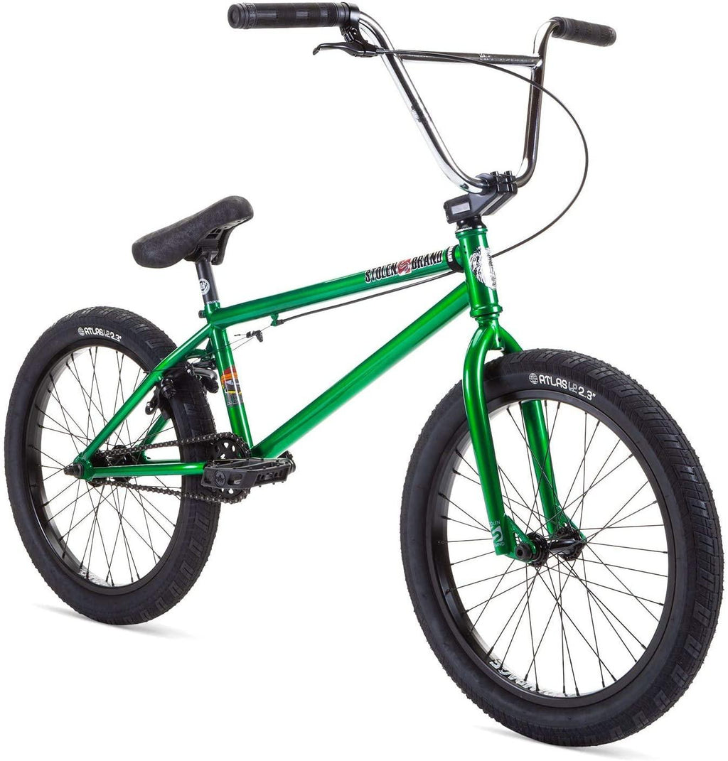 Stolen Heist BMX Bike Mens Sz 20in/21in Top Tube Dark Green with Chrome