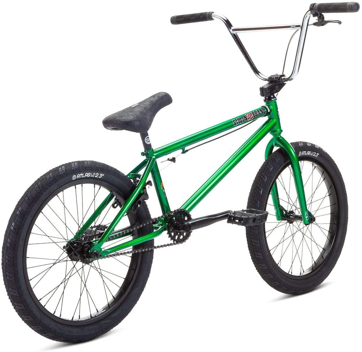 Stolen Heist BMX Bike Mens Sz 20in/21in Top Tube Dark Green with Chrome