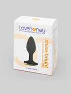 Lovehoney Jewelled Silicone Butt Plug 3 Inch , Black