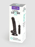 Lifelike Lover Classic Realistic Dildo Vibrator 8 Inch, Black | Black