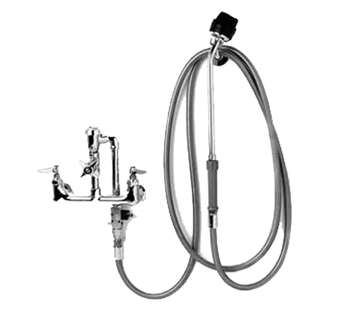 T&S Brass B-2117 Cart Wash Spray Unit Soap Injector Vacuum Breaker Spray Nozzle