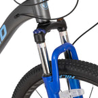 Hiland 27.5 Inch Mountain Bike 27-Speed MTB Bicycle for Man with 19.5 Inch Frame Lock-Out Suspension Fork Hydraulic Disc-Brake Urban Commuter City Bicycle Grey
