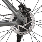 Hiland 27.5 Inch Mountain Bike 27-Speed MTB Bicycle for Man with 19.5 Inch Frame Lock-Out Suspension Fork Hydraulic Disc-Brake Urban Commuter City Bicycle Grey