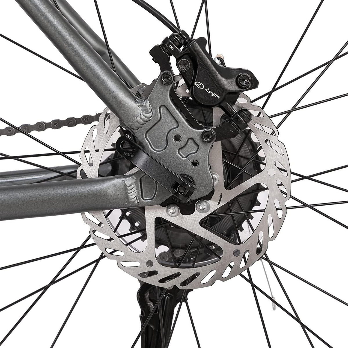 Hiland 27.5 Inch Mountain Bike 27-Speed MTB Bicycle for Man with 19.5 Inch Frame Lock-Out Suspension Fork Hydraulic Disc-Brake Urban Commuter City Bicycle Grey
