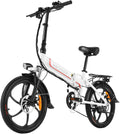 ANCHEER Folding Electric Bike Ebike, 20'' Electric Commuter Bicycle with 10AH Removable Lithium-Ion Battery, 48V 350W Motor and Professional Rear 7 Speed Gear