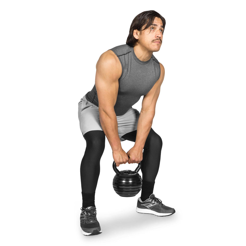 Prosourcefit Adjustable 40 lb. Cast Iron Kettlebell Weight Set for Home Gym Strength Training