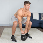 Prosourcefit Adjustable 40 lb. Cast Iron Kettlebell Weight Set for Home Gym Strength Training