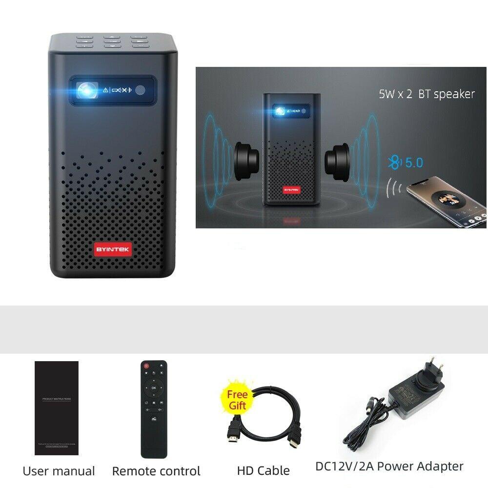 smart mini portable projector wi-fi dlp android tv 4k 1080p for mobile phone