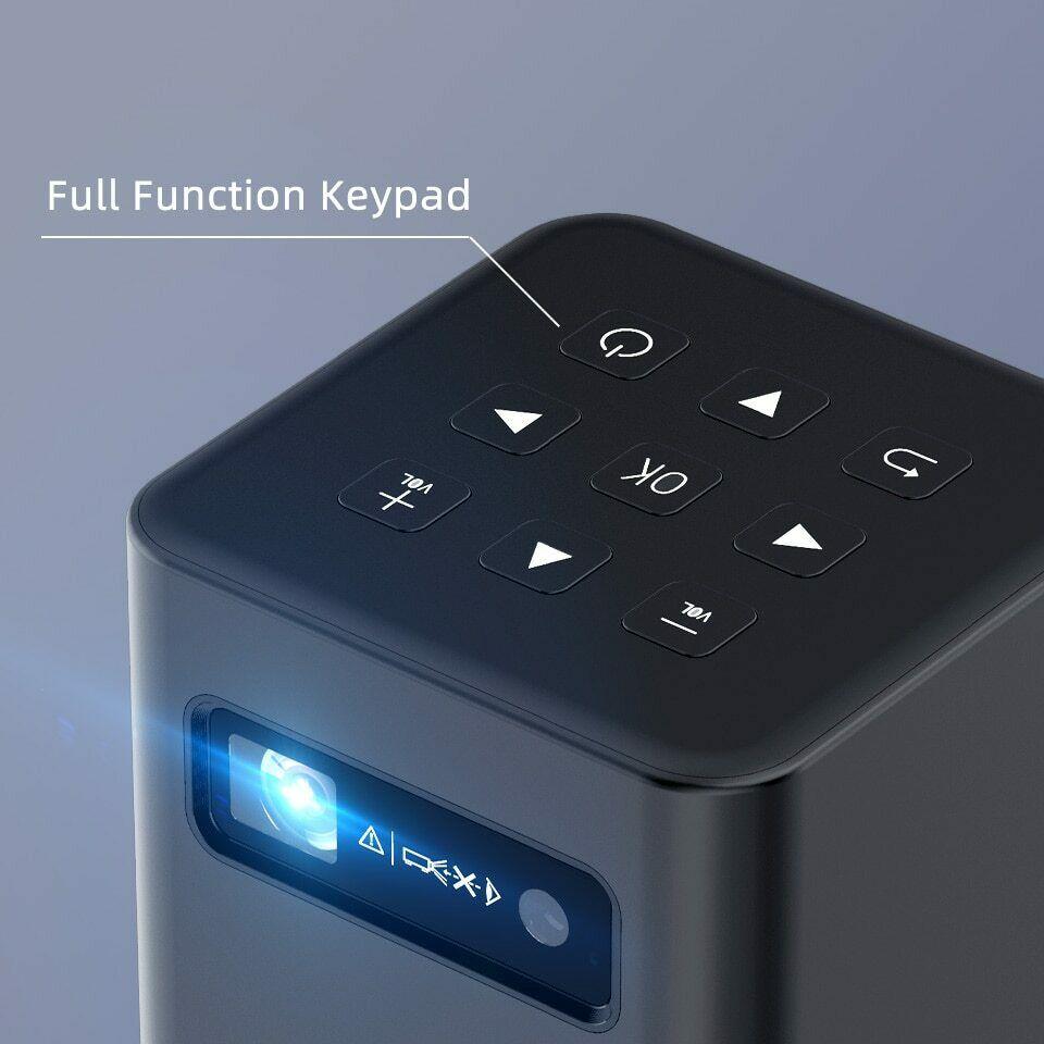 smart mini portable projector wi-fi dlp android tv 4k 1080p for mobile phone