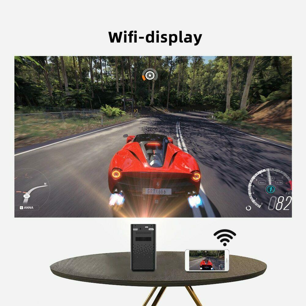 smart mini portable projector wi-fi dlp android tv 4k 1080p for mobile phone