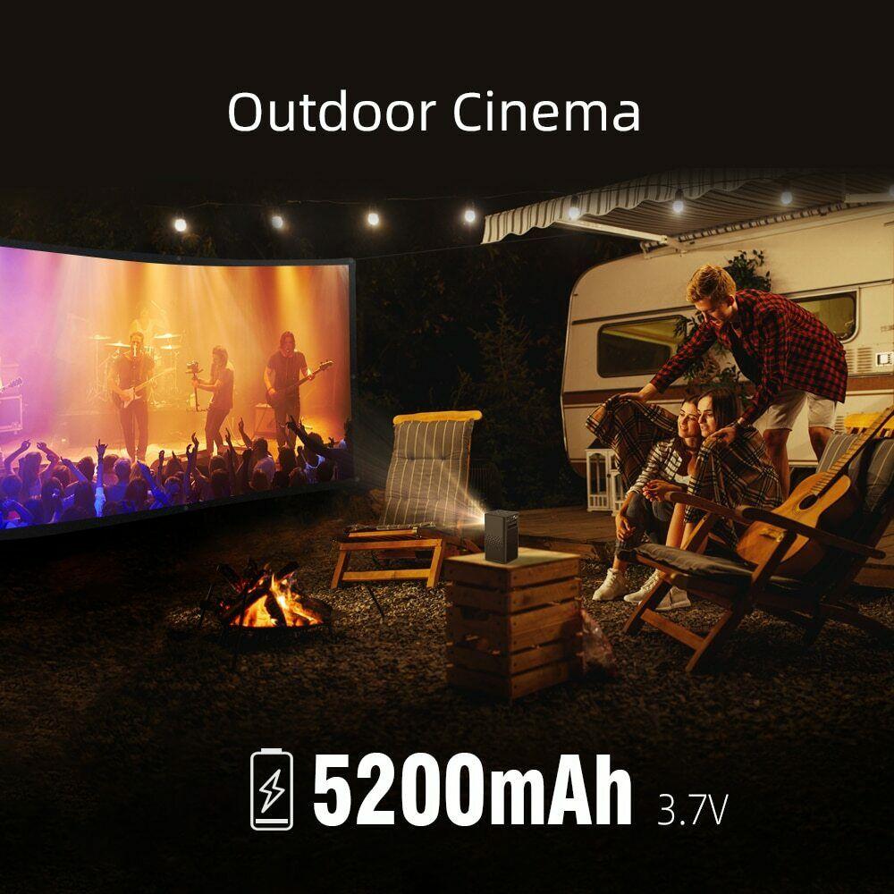 smart mini portable projector wi-fi dlp android tv 4k 1080p for mobile phone