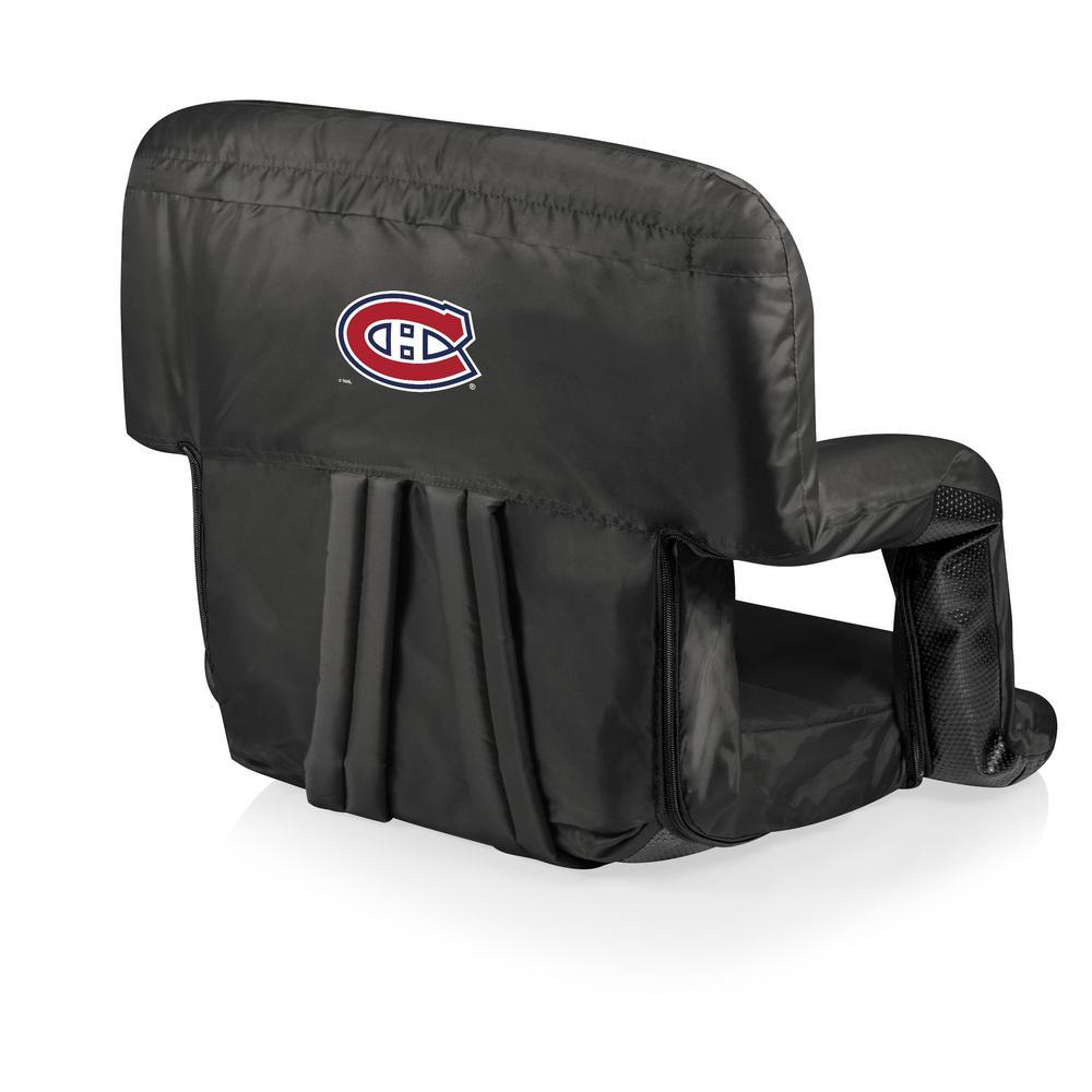Montreal Canadiens Black Portable Reclining Stadium Seat