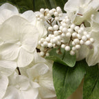 National Tree Artificial 32" Cream Hydrangea Wreath