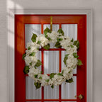 National Tree Artificial 32" Cream Hydrangea Wreath