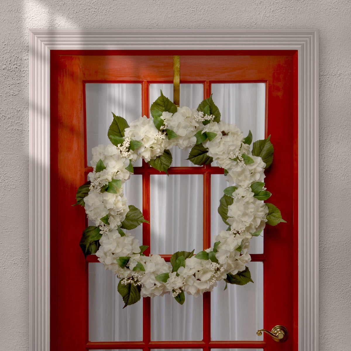 National Tree Artificial 32" Cream Hydrangea Wreath