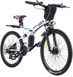 VIVI Folding Electric Bike Electric Mountain Bicycle 26" Lightweight 350W Ebike, Electric Bike for Adults with Removable 8Ah Lithium Battery,Professional 21 Speed