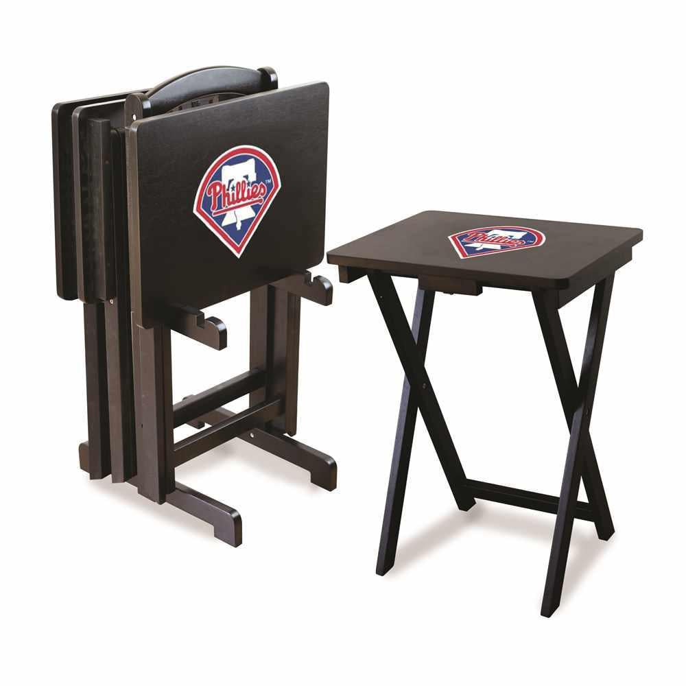 Philadelphia Phillies 4-TV Tray and Stand Set