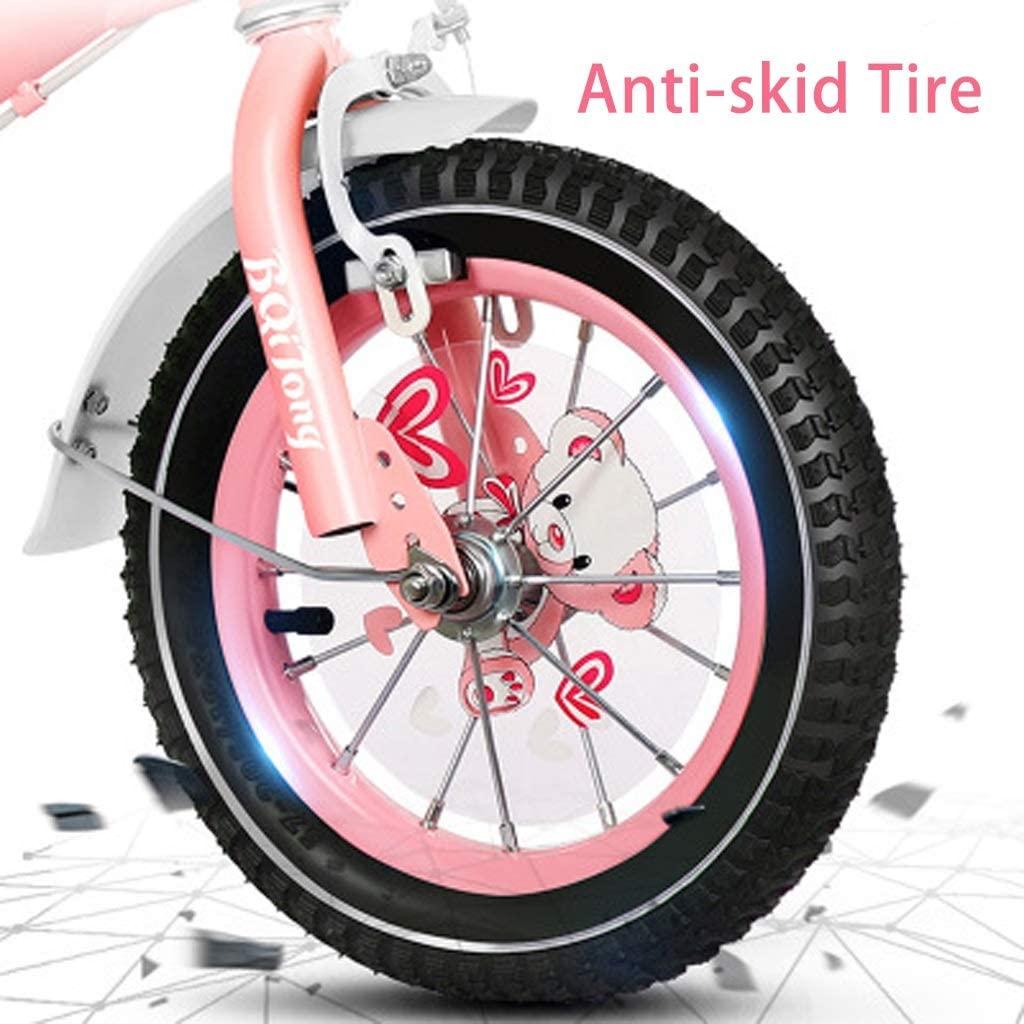 JLFSDB Kids Bike BMX Bike for Kids Boys Girls Bicycle 12”,14”,16”,with Stabilisers,Holder,Freestyle Boy’s Girl’s Kids Children Child Bike Bicycle (Color : Blue, Size : 14)