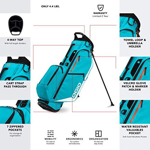 Ogio Fuse 4 Turquoise Stand/Carry Golf Bag