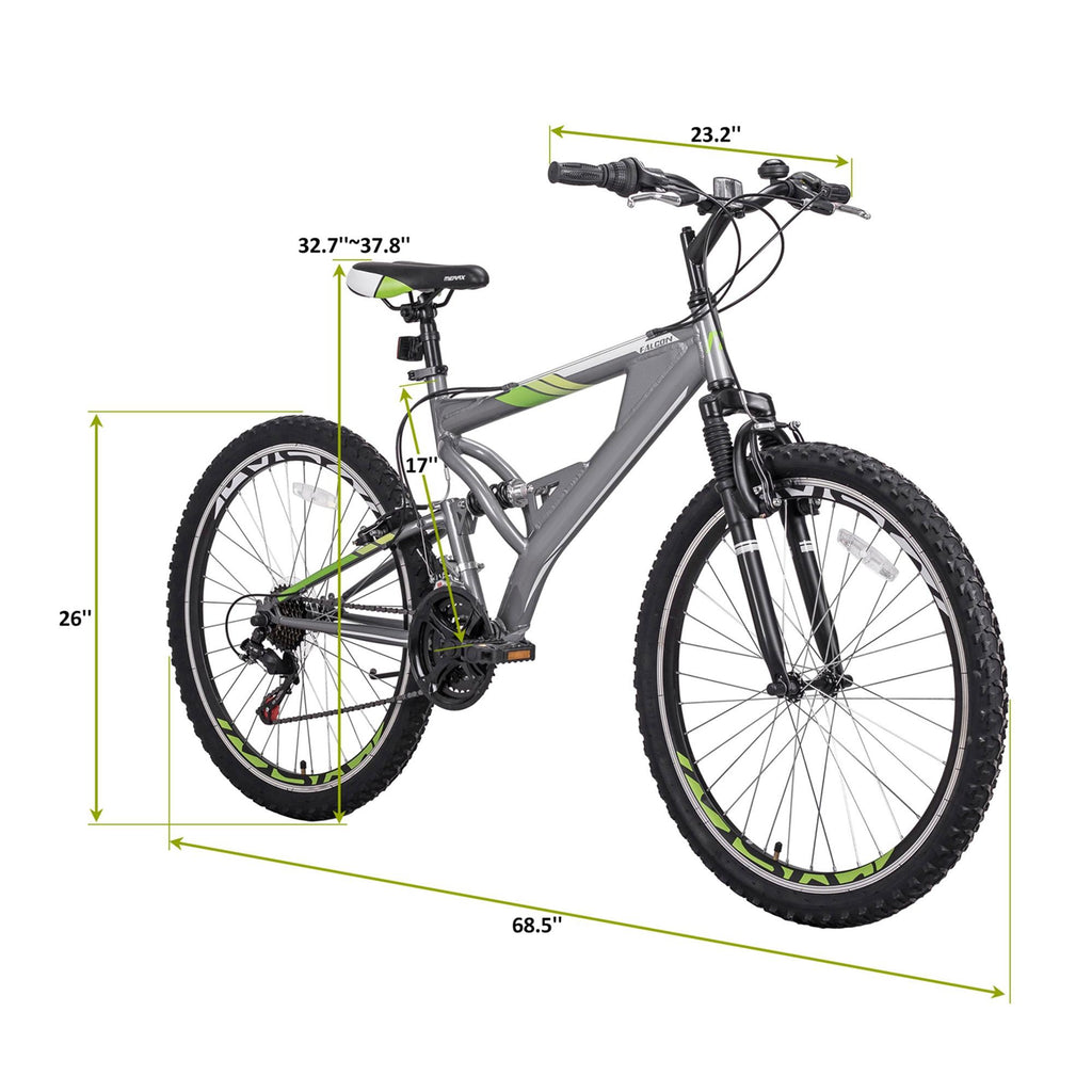 Woshilaocai Mountain Bike Non-Skid Tires Pedals Wheels Sports 21 Speed Accessory