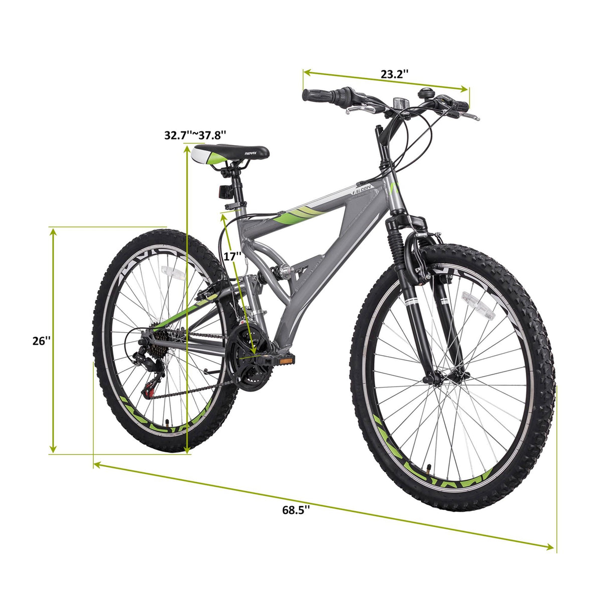 Woshilaocai Mountain Bike Non-Skid Tires Pedals Wheels Sports 21 Speed Accessory