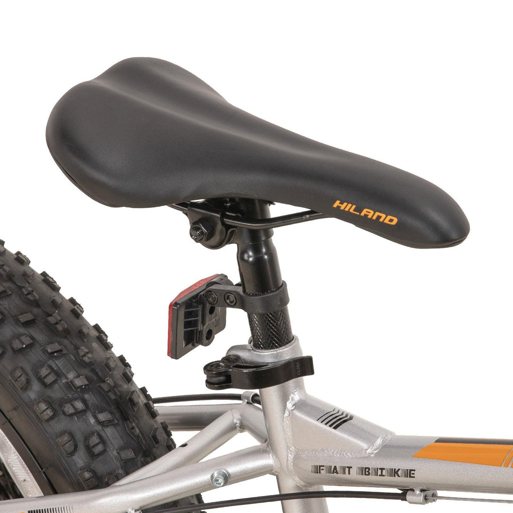 Hiland 20 Inch High Carbon Steel Frame Mountain Bike for teenager,  7-speed Bike for Boys &amp; Girls Silver