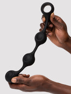 Doc Johnson Oversized Weighted Silicone Anal Beads, Black