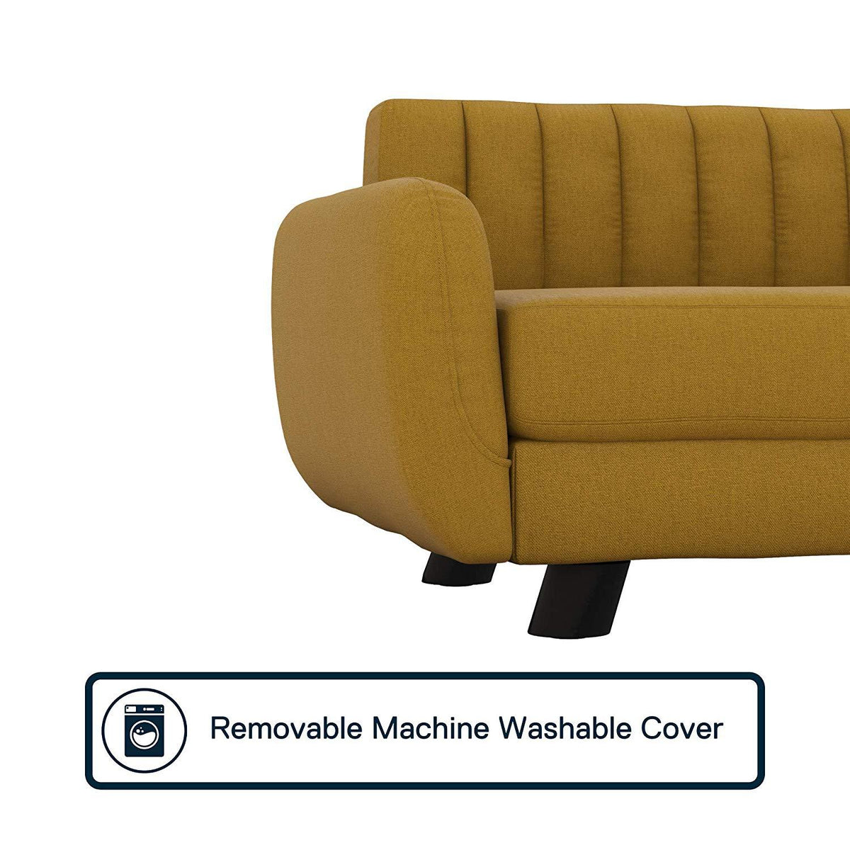 Novogratz 6251319N Brittany, Small/Medium Size Pet Bed,Mustard Yellow Sofas