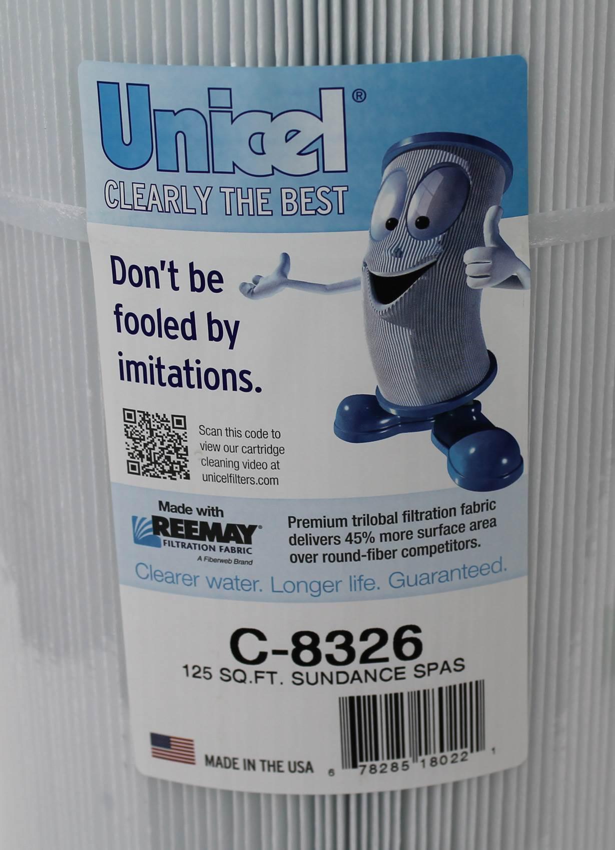 4) new unicel c-8326 pool replacement cartridge filter 125 sq ft sundance spas