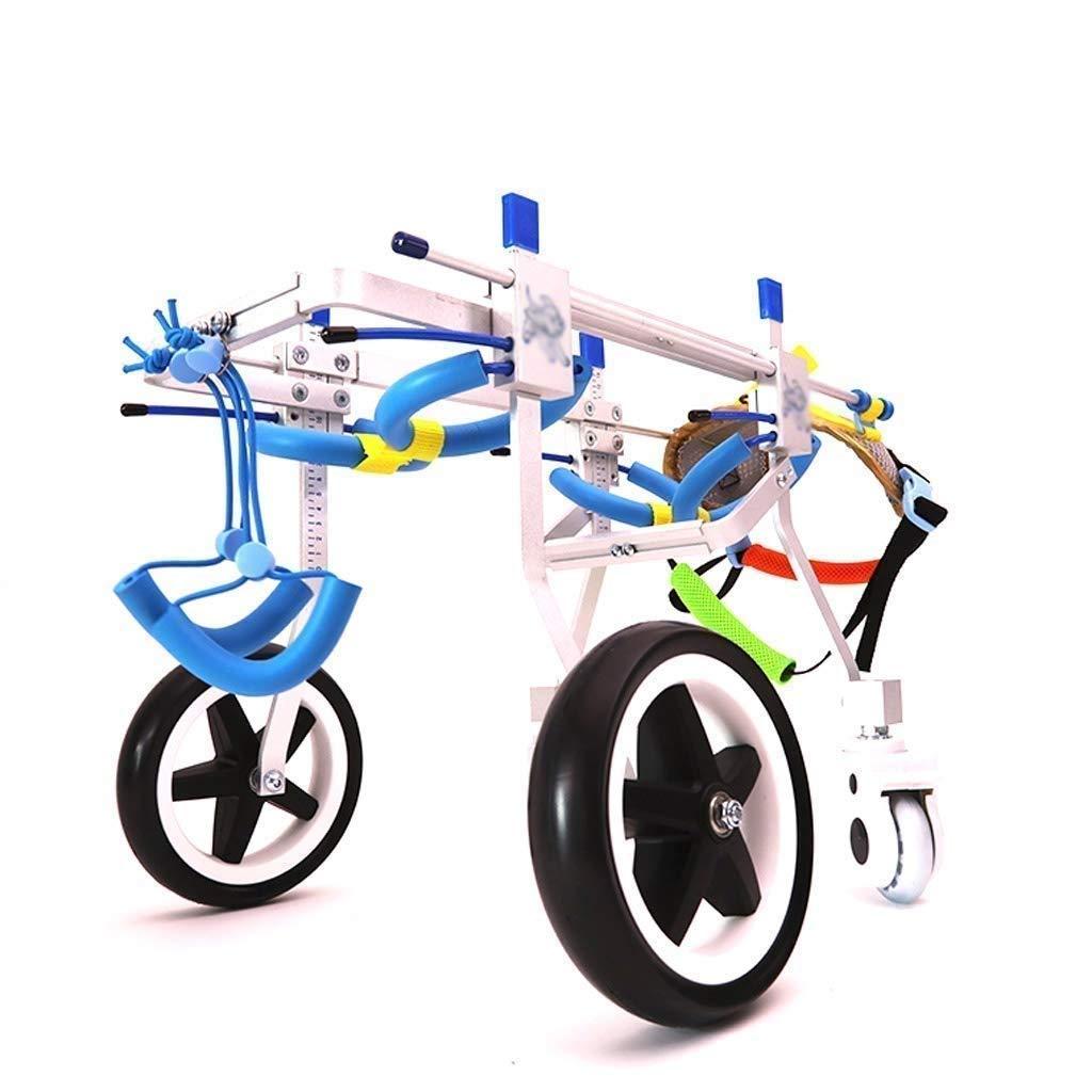 Costrov Pet Hind Limb Wheelchair, Adjustable 4-Wheel Dog Wheel, Disabled Dog Assisted Walk Car, Orthopedic Pet Mobility Assisted Treatment of Dog Arthritis and Hip Dysplasia