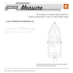 21 ft. 6 in. to 22 ft. 6 in. L, Beam Width to 104 in. W StormPro Charcoal V-Hull Inboard/Outboard Boat Cover Fits