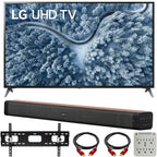 lg 70 inch led 4k uhd smart webos tv 2021 with deco home 60w soundbar bundle