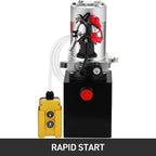 Single Acting Hydraulic Pump 12v Dump Trailer - 4 Quart Metal Reservoir