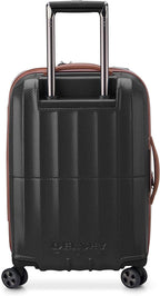 St. Tropez Hardside Expandable Luggage with Spinner Wheels, Black, Checked-Large 28 Inch