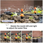 BBGS DIY Plant Watering Kit Automatic Irrigation System, Adjustable Nozzles Sprinkler, Mist Cooling Set for Garden Greenhouse Lawn Patio (Color : Style 2)